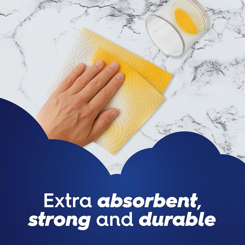 White Cloud Ultra PRO Ultra Absorbent Paper Towel, Choose-a-Size Sheets, 2 Packs of 6 DOUBLE Rolls = 24 Regular Rolls - Image 3